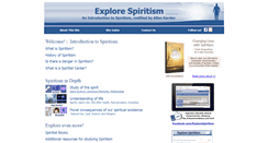Desktop Screenshot of explorespiritism.com